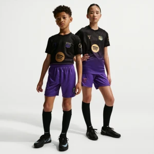 Spodenki piłkarskie dla dużych dzieci Kobe Dri-FIT FC Barcelona Stadium 2026 / 27 (wersja wyjazdowa) – replika - Fiolet Nike