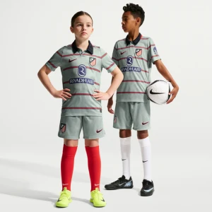 Spodenki piłkarskie dla dużych dzieci Nike Dri-FIT Atlético Madryt Stadium 2026 / 27 (trzecia wersja) – replika - Szary