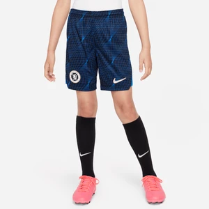 Spodenki piłkarskie dla dużych dzieci Nike Dri-FIT Chelsea F.C. Stadium 2023/24 (wersja wyjazdowa) - Niebieski