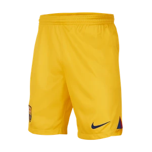 Spodenki piłkarskie dla dużych dzieci Nike Dri-FIT FC Barcelona Stadium 2023/24 (wersja czwarta) - Żółty