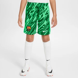 Spodenki piłkarskie dla dużych dzieci Nike Dri-FIT FC Barcelona Stadium Goalkeeper 2024/25 – replika - Zieleń