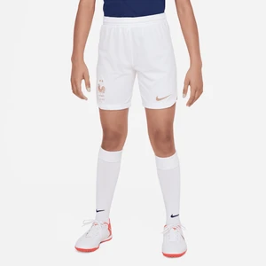 Spodenki piłkarskie dla dużych dzieci Nike Dri-FIT FFF Stadium 2022/23 (wersja domowa) - Biel