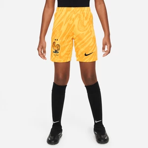 Spodenki piłkarskie dla dużych dzieci Nike Dri-FIT FFF Stadium 2024 (wersja wyjazdowa) – replika - Żółty