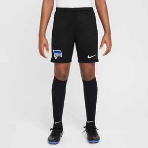 Spodenki piłkarskie dla dużych dzieci Nike Dri-FIT Hertha BSC Stadium 2024/25 (wersja domowa/wyjazdowa) (replika) - Czerń