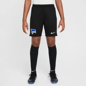 Spodenki piłkarskie dla dużych dzieci Nike Dri-FIT Hertha BSC Stadium 2024/25 (wersja domowa/wyjazdowa) (replika) - Czerń