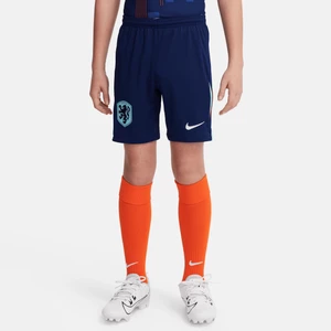 Spodenki piłkarskie dla dużych dzieci Nike Dri-FIT Holandia Stadium 2024 (wersja wyjazdowa) – replika - Niebieski