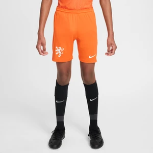 Spodenki piłkarskie dla dużych dzieci Nike Dri-FIT Holandia Stadium 2025/26 (wersja domowa) – replika - Pomarańczowy