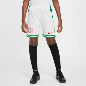 Spodenki piłkarskie dla dużych dzieci Nike Dri-FIT Nigeria Stadium 2024 (wersja domowa) (replika) - Biel