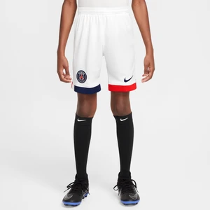 Spodenki piłkarskie dla dużych dzieci Nike Dri-FIT Paris Saint-Germain Stadium 2024/25 (wersja wyjazdowa) – replika - Biel