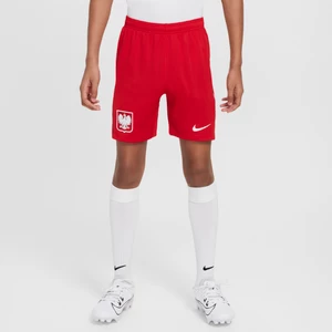 Spodenki piłkarskie dla dużych dzieci Nike Dri-FIT Polska Stadium 2024/25 (wersja domowa/wyjazdowa) (replika) - Czerwony