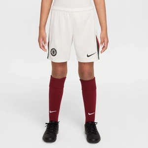 Spodenki piłkarskie dla dużych dzieci Nike Dri-FIT – replika Chelsea F.C. Stadium 2025/26 (wersja wyjazdowa) –replika - Szary