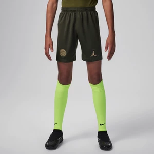 Spodenki piłkarskie dla dużych dzieci Nike Dri-FIT (replika) Paris Saint-Germain 2023/2024 (wersja czwarta) - Zieleń