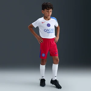 Spodenki piłkarskie dla dużych dzieci Nike Dri-FIT Total 90 PSG 2025/26 Stadium (wersja trzecia) – replika - Czerwony