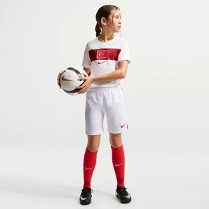 Spodenki piłkarskie dla dużych dzieci Nike Dri-FIT Turcja Stadium 2026 (wersja domowa) – replika - Biel