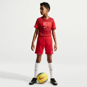 Spodenki piłkarskie dla dużych dzieci Nike Dri-FIT Turcja Stadium 2026 (wersja domowa) – replika - Czerwony