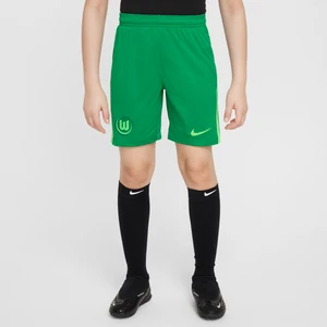 Spodenki piłkarskie dla dużych dzieci Nike Dri-FIT VfL Wolfsburg Stadium 2024/25 (wersja domowa/wyjazdowa) – replika - Zieleń