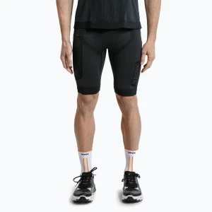 Spodenki termoaktywne męskie X-Bionic Xceed Run Tights x black/rhino grey