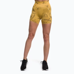 Spodenki treningowe damskie Gymshark Adapt Camo Savanna Seamless indian yellow