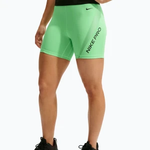 Spodenki treningowe damskie Nike Pro Sculpt illusion green / cucumber calm / black / black