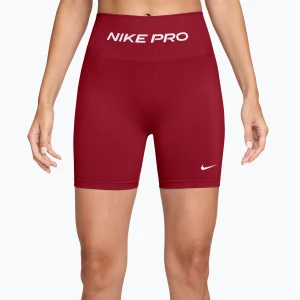 Spodenki treningowe damskie Nike Pro Seamless tough red / white
