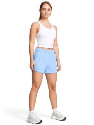 Spodenki treningowe damskie Under Armour Flex Woven Short 3in - niebieskie