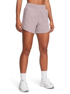 Spodenki treningowe damskie Under Armour Flex Woven Short 5in - beżowe