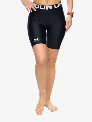 Spodenki treningowe damskie Under Armour HeatGear Authentics 8 inch Short - black/white