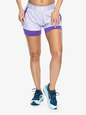 Spodenki treningowe damskie Under Armour Play Up 2-in-1 Shorts - salt purple/lavish/white