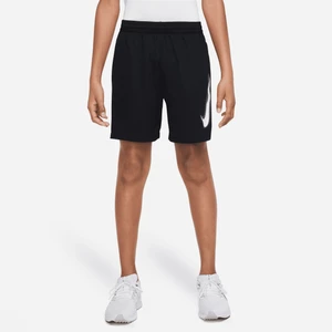 Spodenki treningowe Dri-FIT z nadrukiem dla dużych dzieci (chłopców) Nike Multi - Czerń