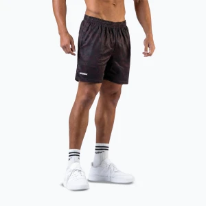 Spodenki treningowe męskie NEBBIA Power dark brown camo