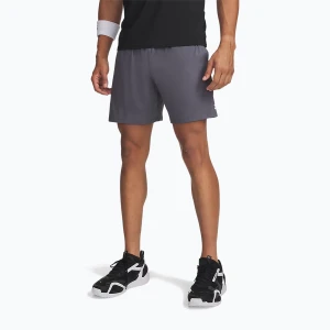 Spodenki treningowe męskie Under Armour Tech Vent 7IN Shorts castlerock / castlerock / white Szary