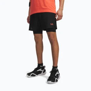 Spodenki treningowe męskie Under Armour Vanish Woven 2.0 2IN1 Shorts ultimate black / venom red / venom red