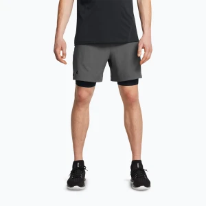 Spodenki treningowe męskie Under Armour Vanish Woven 2In1 Sts castlerock/black/black
