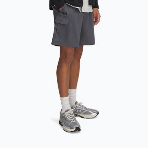 Spodenki treningowe męskie Under Armour Vibe Woven Cargo castlerock / black Szary