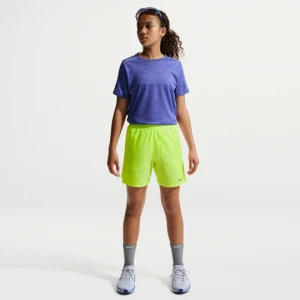 Spodenki treningowe Nike Stride Dri-FIT dla dużych dzieci - Żółty