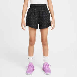 Spodenki treningowe z tkaniny dla dużych dzieci (dziewcząt) Nike One - Czerń
