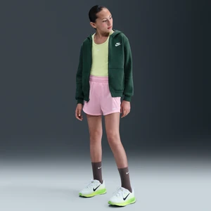 Spodenki treningowe z tkaniny z wysokim stanem dla dużych dzieci (dziewcząt) Nike Dri-FIT One - Różowy