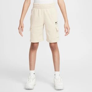 Spodenki typu cargo z dzianiny dla dużych dzieci (chłopców) Nike Sportswear - Brązowy