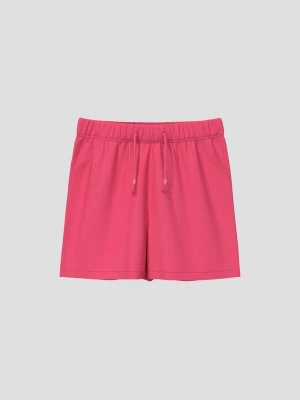 Spodenki unisex wykonane z bawełnianego ściągacza s.Oliver różowy
