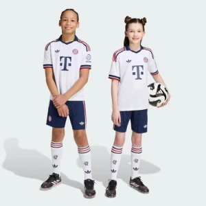 Spodenki wyjazdowe dziecięce FC Bayern 26 / 27 Adidas Night Indigo
