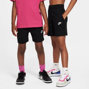 Spodenki z dzianiny dla dużych dzieci Nike Club 6'' - Czerń