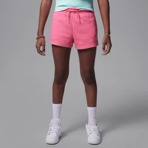 Spodenki z dzianiny dresowej dla dużych dzieci Jordan Brooklyn Essentials - Różowy