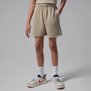 Spodenki z dzianiny dresowej dla dużych dzieci Jordan Brooklyn Washed - Brązowy