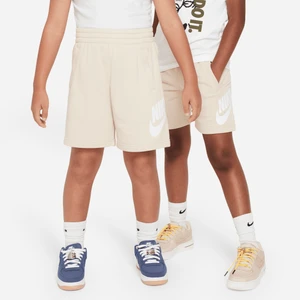 Spodenki z dzianiny dresowej dla dużych dzieci Nike Club Fleece - Brązowy