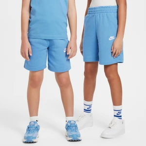 Spodenki z dzianiny dresowej dla dużych dzieci Nike Club Fleece - Niebieski