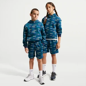Spodenki z dzianiny dresowej dla dużych dzieci Nike Club Fleece - Niebieski