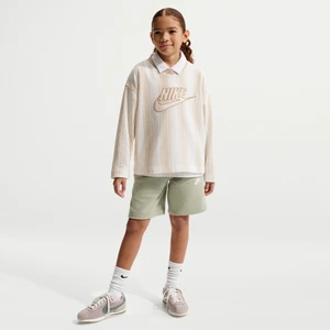 Spodenki z dzianiny dresowej dla dużych dzieci Nike Club Fleece - Zieleń