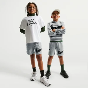 Spodenki z dzianiny dresowej dla dużych dzieci Nike Club - Szary
