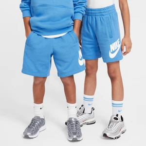 Spodenki z dzianiny dresowej dla dużych dzieci Nike Sportswear Club Fleece - Niebieski