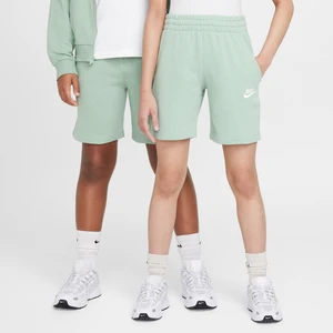 Spodenki z dzianiny dresowej dla dużych dzieci Nike Sportswear Club Fleece - Zieleń